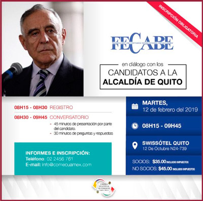 Te invitamos al conversatorio con el General Paco Moncayo, candidato a la Alcaldía de Quito