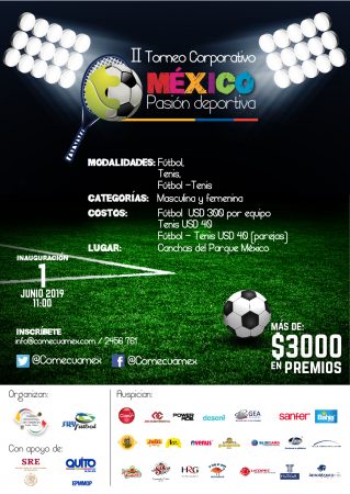 Afiche general México Pasión Deportiva, Torneo Corporativo