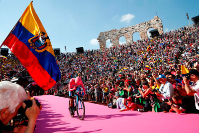 Richard Carapaz, el primer ecuatoriano que ganó el Giro de Italia